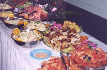 Seafood tables Stand up or Sitdown